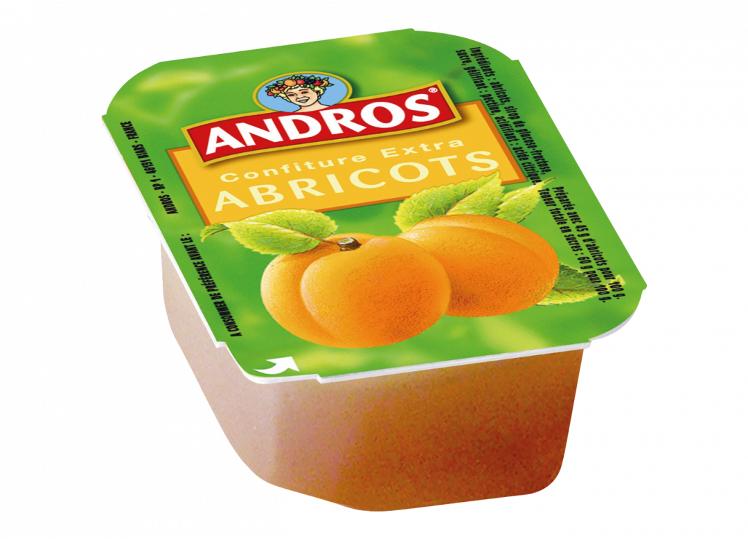 Confiture d abricot 20 g andros vendu a l unite
