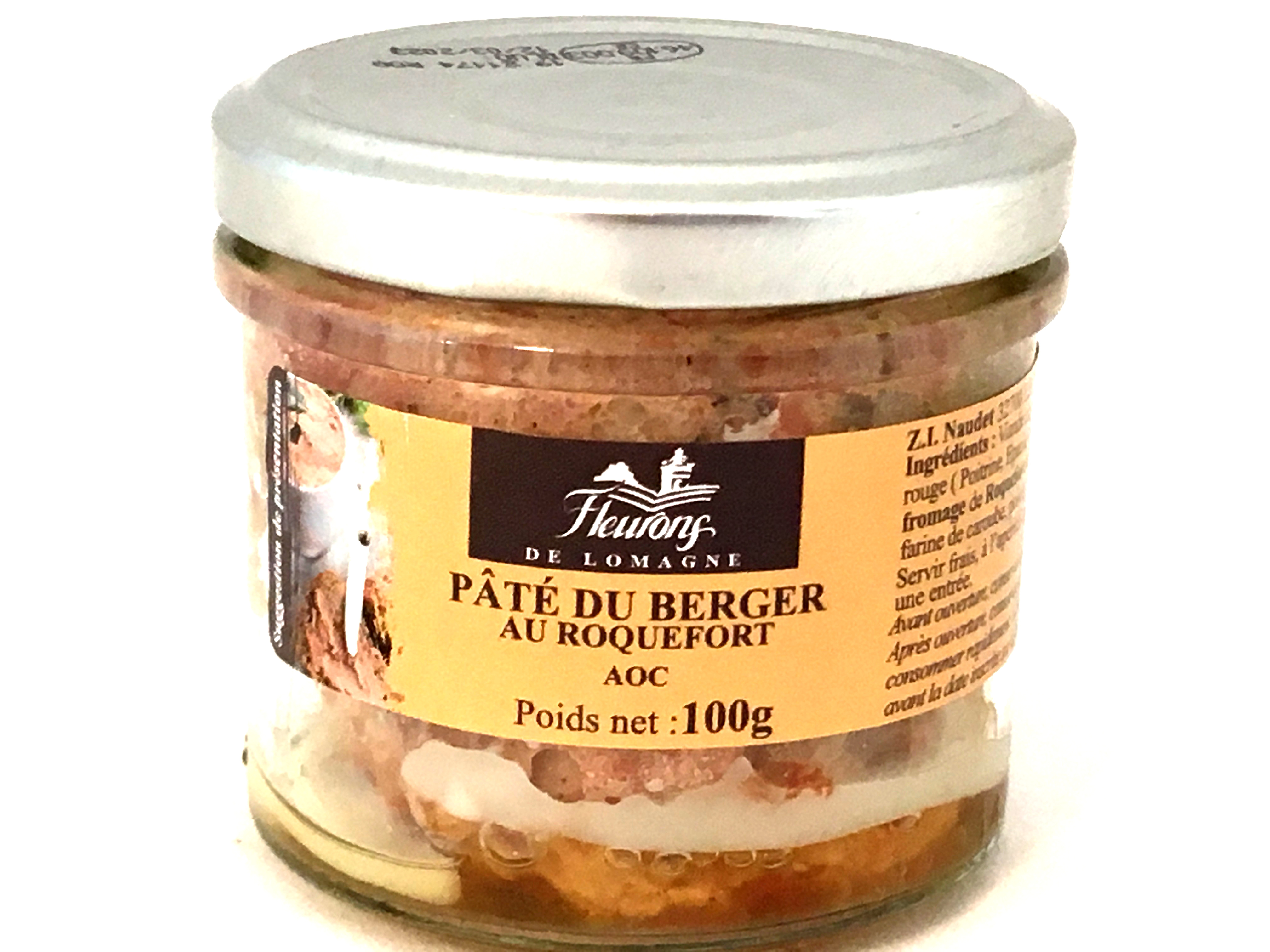 Pâté du Berger au Roquefort AOC 100g (bocal)