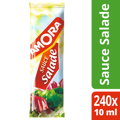Sauce salade boite presentoir 10 g amora vendu a l unite