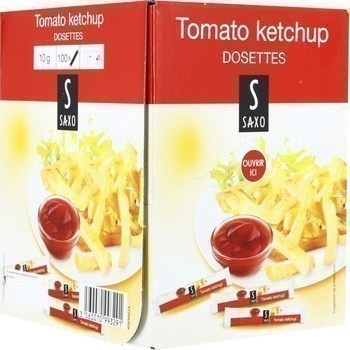 Tomato ketchup 10 g saxo vendu a l unite