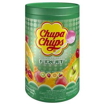 100 sucettes fruit lolipops chupa chups
