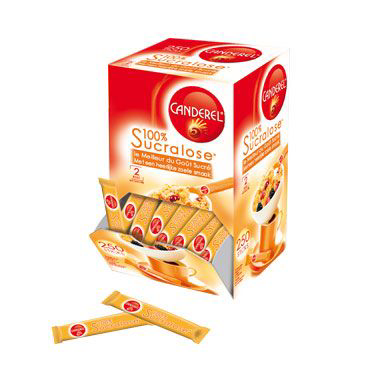 Canderel Edulcorant Sucralose en Poudre 120 sticks 120g (lot de 6) 