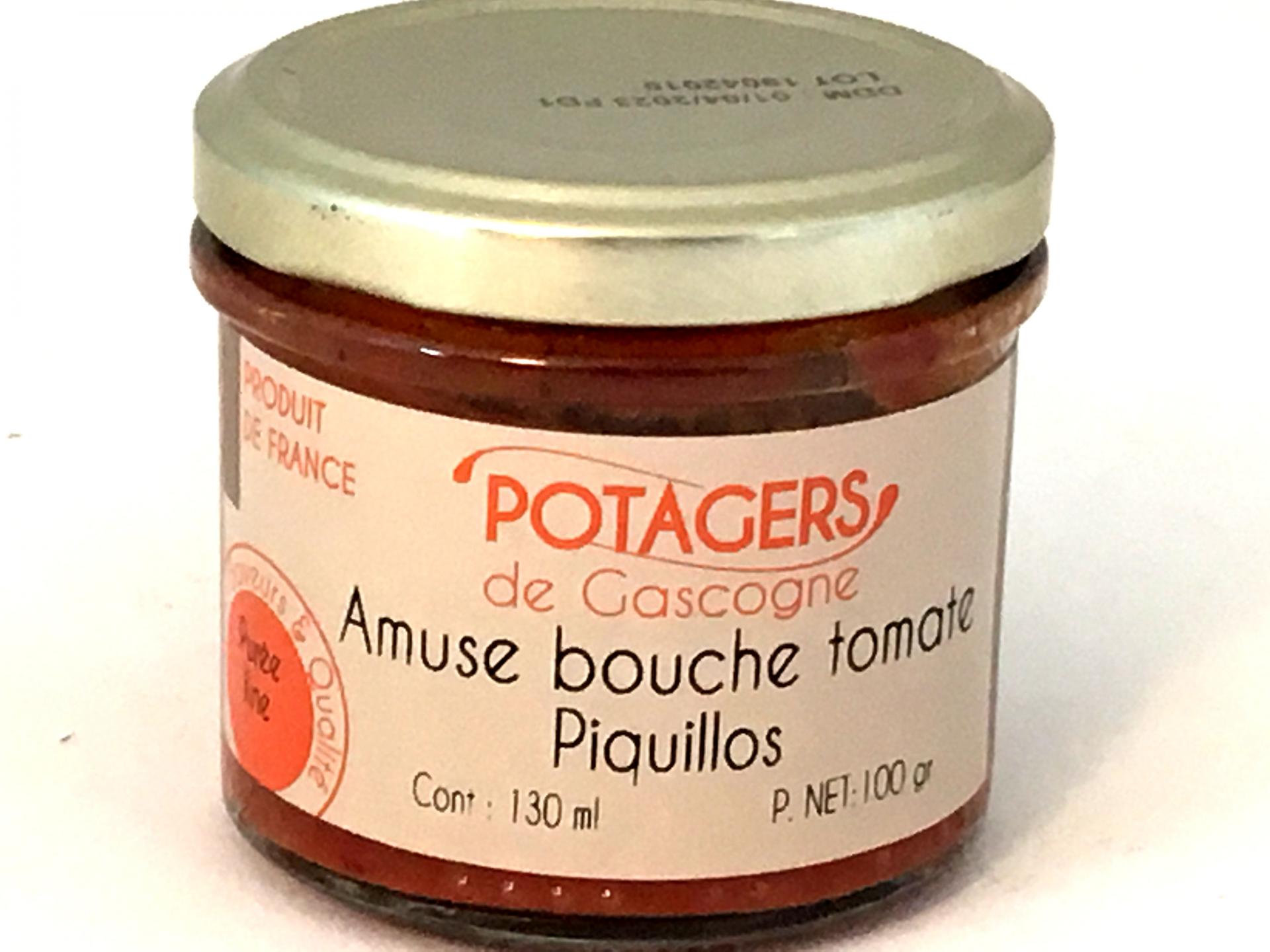 Amuse bouche tomate piquillos 100g bocal 1