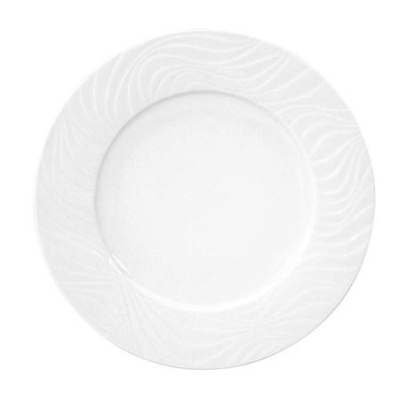 Assiette plate waves 22 cm pour bureau