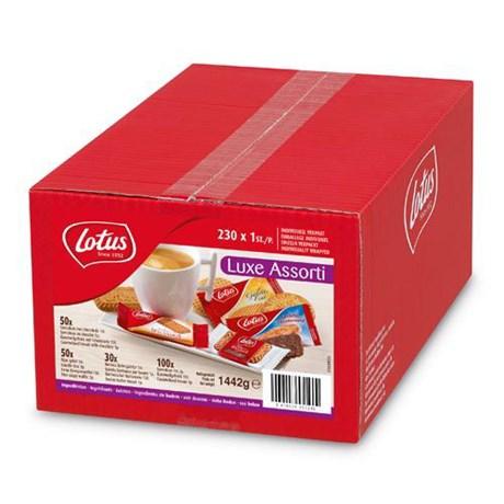 Assortiment luce 230 pieces lotus speculoos biscuits individuels