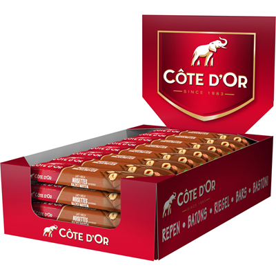 Barre chocolat lait noisettes 32 x 45 g cote d or 3