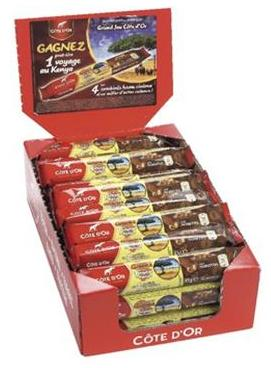 Barres chocolatées miel amandes Balisto 166g sur