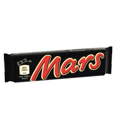 Barre chocolatee 32 x 51 g mars legende