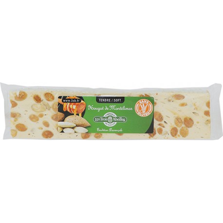 Barre de nougat tendre 20 d amandes 50g