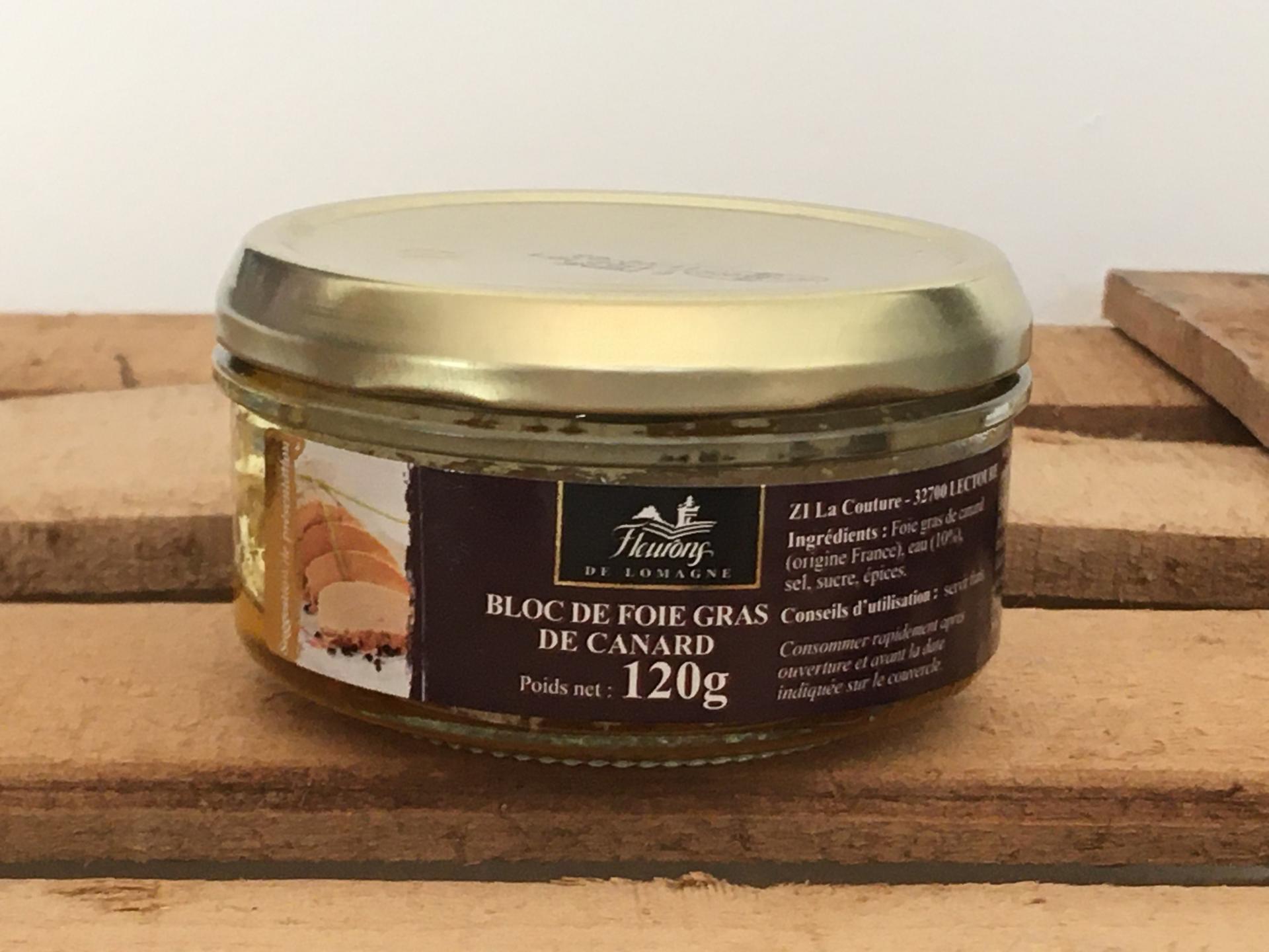 Bloc de foie gras de canard 120g boc