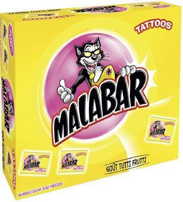 Boite malabar tutti frutti 200 pieces malabar pour professionnels
