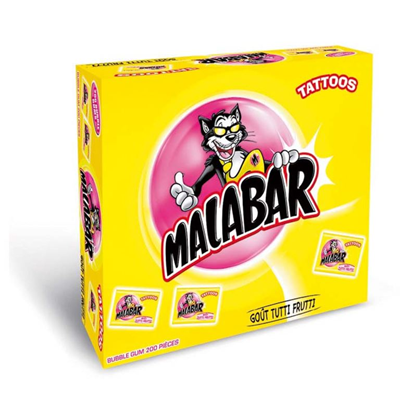 Boite malabar tutti frutti 200 pieces malabar