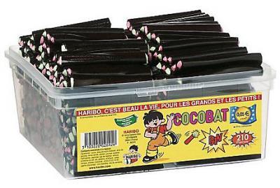 Bonbons cocobat 210 pieces haribo fourniture ccas comites d entreprise et professionnels