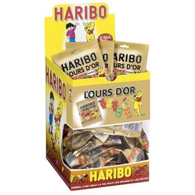 Bonbons L'Ours Or 30 x 40 G Fourniture CCAS. comités d'entreprise et professionnels