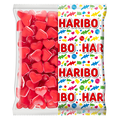 Bonbons red love sachet 1 kg haribo