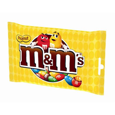 Bonbons chocolat au lait et cacahuètes M&M'S PEANUT : le paquet de