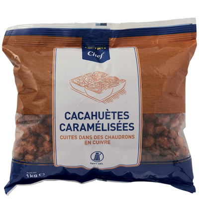 Cacahuetes caramelisees 1 kg metro chef