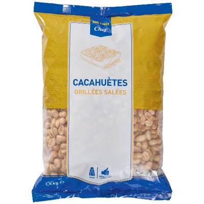 Cacahuètes grillées et salées 1.5 kg METRO Chef