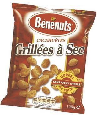 Cachuetes grillees salees 3 x 120 g pour bureau