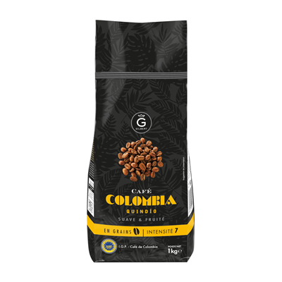 Cafe colombia en grains intensite 7 1 kg gilbert