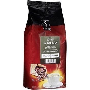 Café en grains 100% arabica 1 kg