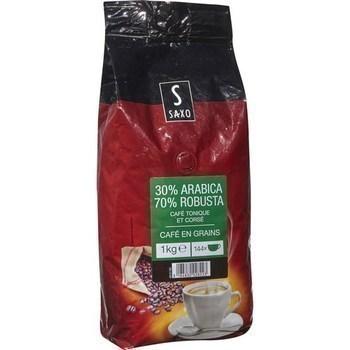 Hop'la café, Café en grains 70/30 (70% Arabica 30% Robusta) - 1kg