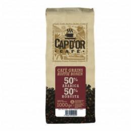 Cafe en grains 50 arabica 50 robusta cap d or 1 kg