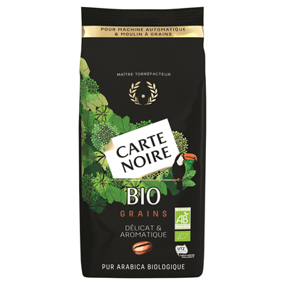 Café en grain bio Carte Le sachet de 1kg Contenu