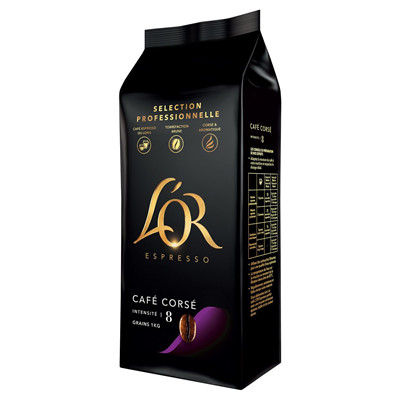 Cafe en grains intensite n 8 corse 1 kg l or