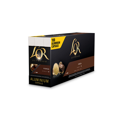 L'OR Boîte de 40 dosettes de 208g de café moulu Arabica Espresso