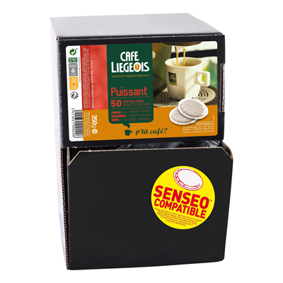 Cafe liegeois puissant 50 dosettes