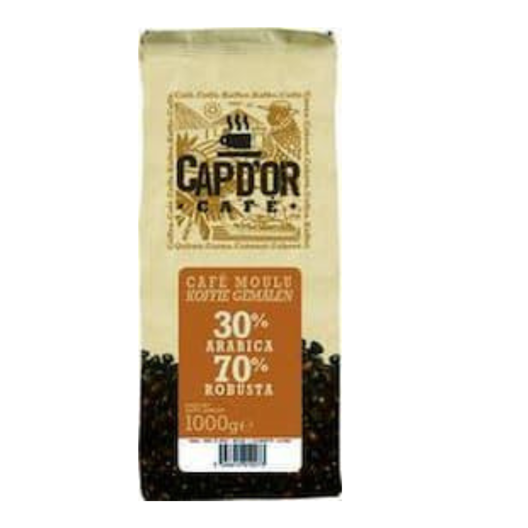 Cafe moulu 30 arabica 70 robusta cap d or 1 kg 1
