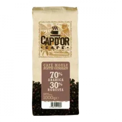 Cafe moulu 70 arabica 30 robusta cap d or 1 kg