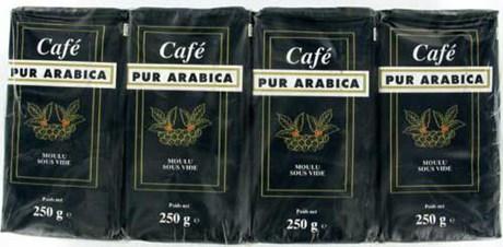 Cafe moulu arabica 12 x 250 g cafe pour bureaux