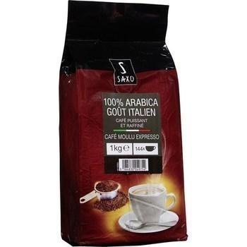 Cafe moulu expresso 100 arabica gout italien 1 kg