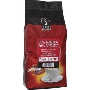 Cafe moulu mouture filtre 50 arabica 50 robusta 1 kg