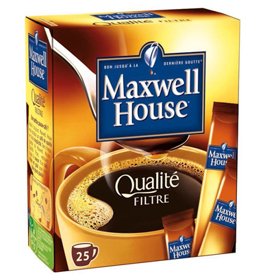 Cafe qualite filtre 25 sticks maxwell house