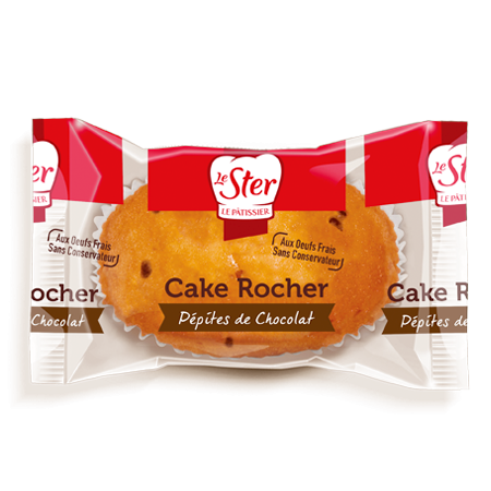 Cake rocher pepites de chocolat 37 5 le ster