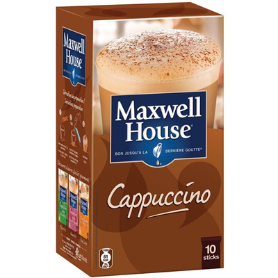 Cappuccino 10 sticks maxwell house