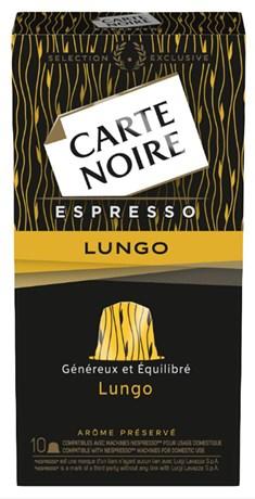 Capsule cafe carte noire espresso lungo x 10 56 g pour professionnels