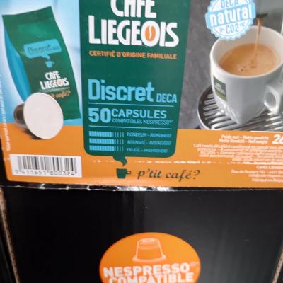 Capsule cafe liegeois discret x 50