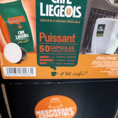 Capsule cafe liegeois puissant x 50