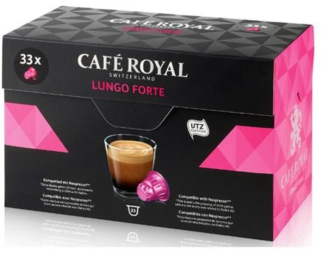 Capsule cafe royal lungo forte x 33 pour professionnels