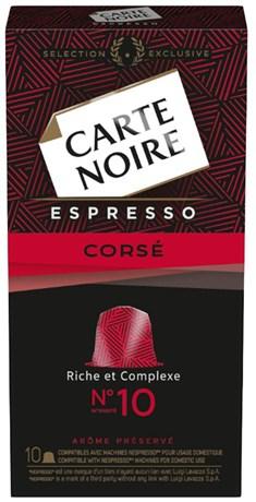 Capsule carte noire espresso corse n 10 x 10 53 g pour professionnels