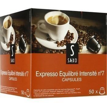 Capsules de cafe moulu expresso equilibre x50 compatibles nespresso