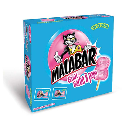 Boîte Malabar barbe à papa 200 pièces