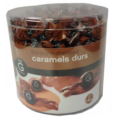 Caramels durs d accueil x 420 pieces 1 4 kg gilbert
