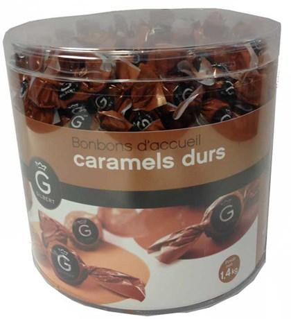 Caramels durs d accueil x 420 pieces gilbert pour bureau