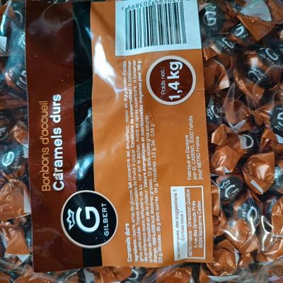 Caramels durs d accueil x 420 pieces gilbert