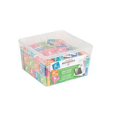 Carre chocolat noir 70 250 x 4 g monbana